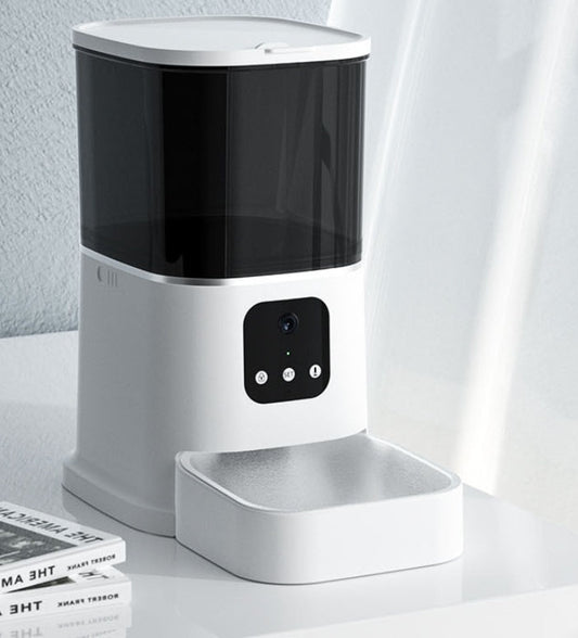 Pet automatic feeder, Smart pet feeder, Wi-fi controlled pet food dispenser, Pet products